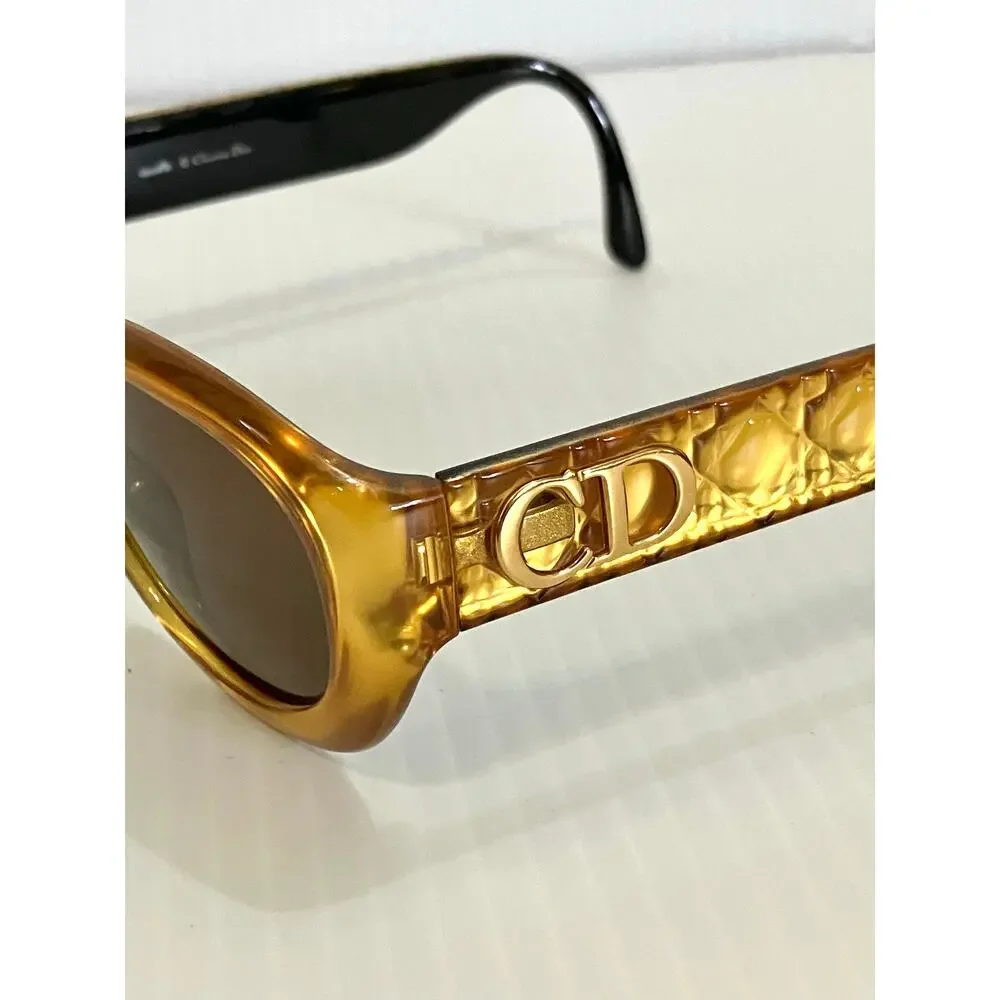 Vintage Christian Dior Audrey 40C Sunglasses Optyl Orange Gold 53 21 135 Austria - Picture 2 of 9